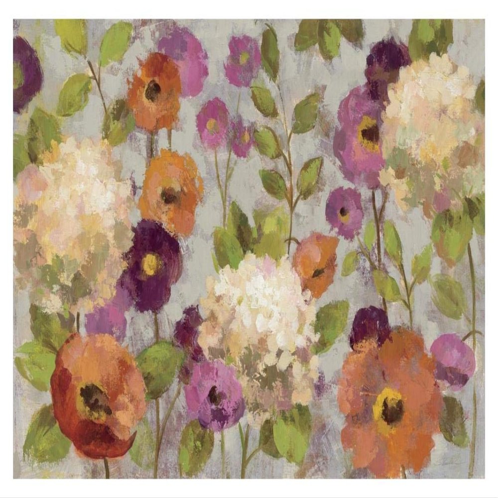 Global Gallery Hydrangeas and Anemones -PaperArt-20 x14