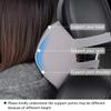 Aukee Car Headrest Pillow Car Memory Foam Car Neck Pillows Soft Leather for Driving Home Office Gray (Pack of 1) view 3
