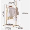 Panet Coat Rack Simple Coat Rack Floor Coat Rack Bedroom Coat Rack Shelf Single Pole Household Drying Racks 50cm view 2