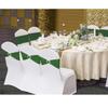 SINSSOWL 100 Pack Spandex Dark Green Chair Sashes for Wedding Stretch Chairs Bows Bands with Buckle for Party Birthday Banquets Engagement Christmas Events Decorations (Dark Green) view 2
