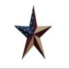 Amish Wares 53 Inch Rustic Old Glory Flag Star Made with Galvanized Metal to Prevent Rusting. American Handcrafted - Made in the USA! view 1