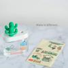 AmuseNd USB Cool Mist Humidifier with Night Light, Mini Size Cactus Humidifier for Bedroom Home Office Car with Timed auto Shutdown(Transparent) view 2