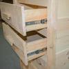 Farmhouse Wood Nightstand, 2 Drawer - Bedside Table - Unfinished, Dovetail, Natural Pine, Solid Wood, Amish Handcrafted in USA view 3