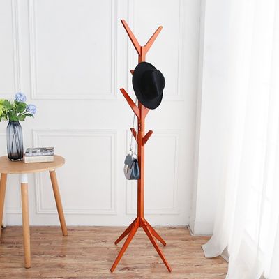 Panet coat rack Solid wood coat rack floor lying creative tree clothes rack bag rack hanging clothes stand free standing coat rack
