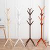 Panet coat rack Solid wood coat rack floor lying creative tree clothes rack bag rack hanging clothes stand free standing coat rack view 3