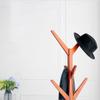 Panet coat rack Solid wood coat rack floor lying creative tree clothes rack bag rack hanging clothes stand free standing coat rack view 4