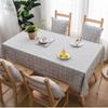 Bettery Home Cotton Linen Rectangular Tablecloth Tassel Plaid Table Cloth for Dining Kitchen Room Tabletop Decoration, 36" x 52" view 4