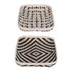 A&B Home Organic Elements Geometric Wash Trays - Set of 2 Geometric/Black/White Wash view 2
