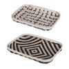 A&B Home Organic Elements Geometric Wash Trays - Set of 2 Geometric/Black/White Wash view 3