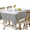 Bettery Home Cotton Linen Rectangular Tablecloth Tassel Plaid Table Cloth for Dining Kitchen Room Tabletop Decoration, 44" x 66" view 3