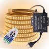 XUNATA Remote Control LED Rope Strip Lights, Dimmable Waterproof 5730(5630 Upgraded) 240 LEDs/M 110V Strip Light, 43Ft Super Bright for Outdoor Indoor Decor(Warm White) view 1