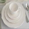 10 Strawberry Street Ever White 5 oz Cup & 6" Saucer, Set of 6 view 3