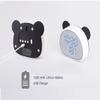 Enjoy Best Time Cute Panda Alarm Clock,Digital LED Desktop Clock for Bedside (Black) view 2