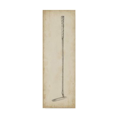 Trademark Fine Art WAG00710-C1032GG Vintage Golf Clubs I by Ethan Harper, 10x32-Inch, Multicolor
