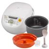Tiger Japan Made Synchro-Cooking 5.5-Cup Micom Rice Cooker and Warmer with 10 Cooking Menu Settings, Stainless Steel Non-Stick Inner Pot and Tacook Cooking Plate, Lets you Cook Rice and Main Dish at the Same Time view 1