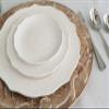 10 Strawberry Street Dahlia 6" White Bread & Butter Plate, Set of 6 view 2