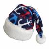 Nautical Santa, Fleece Santa Hat, Sea Captain Santa Hat, Boating Santa Hat, Christmas Hat view 1