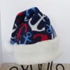 Nautical Santa, Fleece Santa Hat, Sea Captain Santa Hat, Boating Santa Hat, Christmas Hat view 3