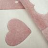 Kid's Rug Pastel Colors Checked Dots Hearts Stars White Grey Pink, Size: 6'7" x 9'6" view 3