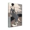 Trademark Fine Art WAG00955-C1624GG Art Deco Lady with Dog by Megan Meagher, 16x24-Inch, Multicolor view 2