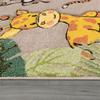 Paco Home Kids Rug Jungle Animals Giraffe Lion Monkey Zebra Beige Cream, Size:4'4" Square view 2