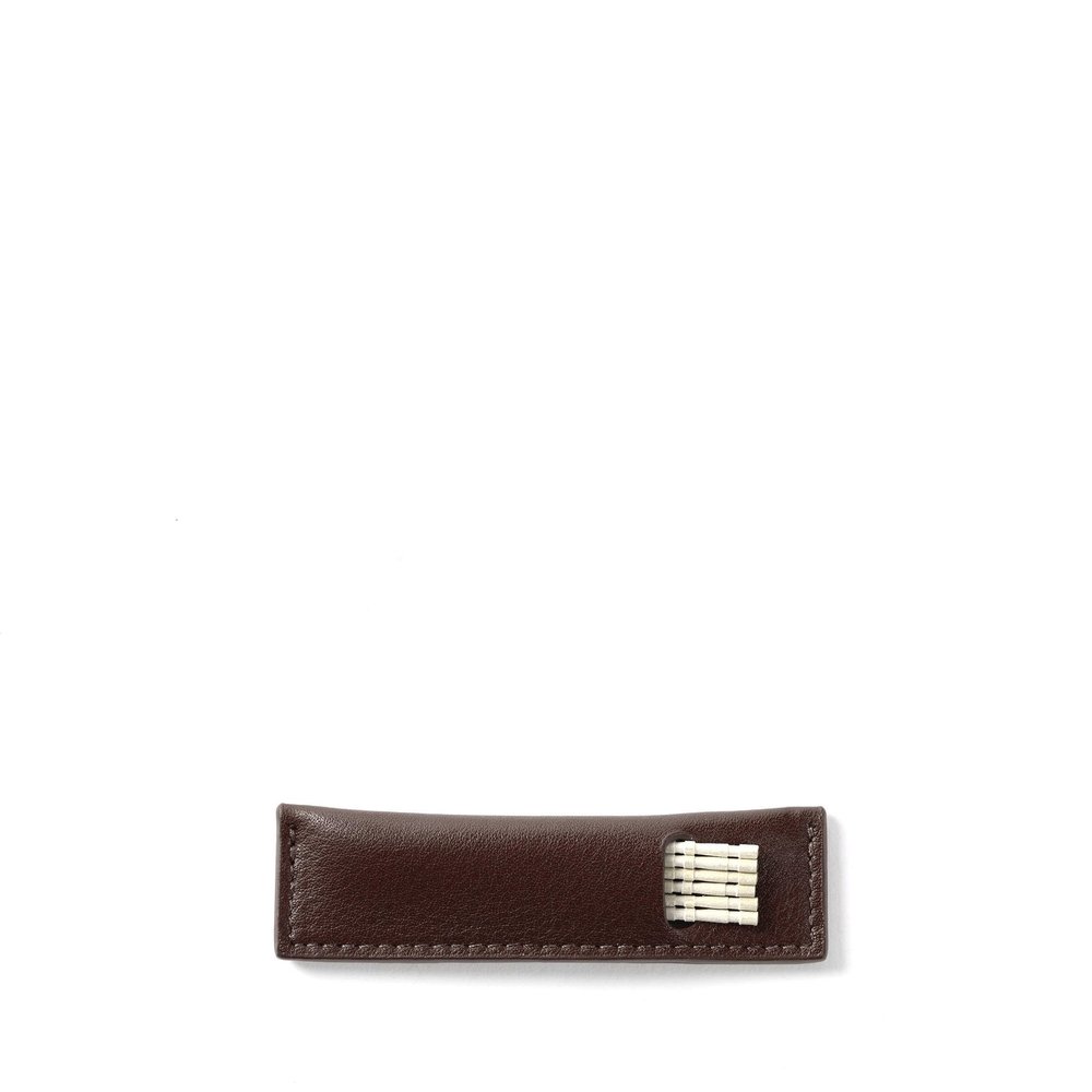 Leatherology Toothpick Holder - Full Grain Leather - Brown