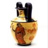 Amphora Vase Greek Ceramic Pottery Painting Goddess Hera & God Zeus view 3