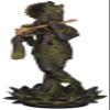 Exotic India Chandravanshi Krishna, of The Lunar Dynasty - Brass Statue - Color Black Green Gold Color view 2