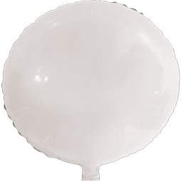 24 Full Color Image Foil Balloons (White Round)