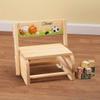 Custom 2-in-1 Children's Step Stool and Chair, Customized with Kids Name, Sports Design view 2