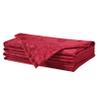 Newbridge Barcelona Damask Fabric Valentines Day Red Napkins, Set of 4, Soil Resistant Cloth Napkins for Dining, Parties and Holidays view 1