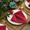 Newbridge Barcelona Damask Fabric Valentines Day Red Napkins, Set of 4, Soil Resistant Cloth Napkins for Dining, Parties and Holidays view 3