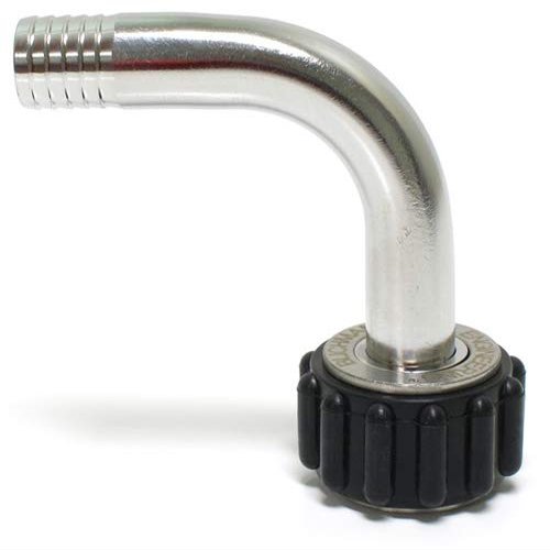 1/2" NPT X 1/2" 90 Deg Elbow Barb Quick Connect (Blichmann)