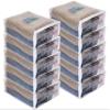 10-Pack Clear Vinyl Zippered Storage Bags 12 x 15 x 4 Inch view 1