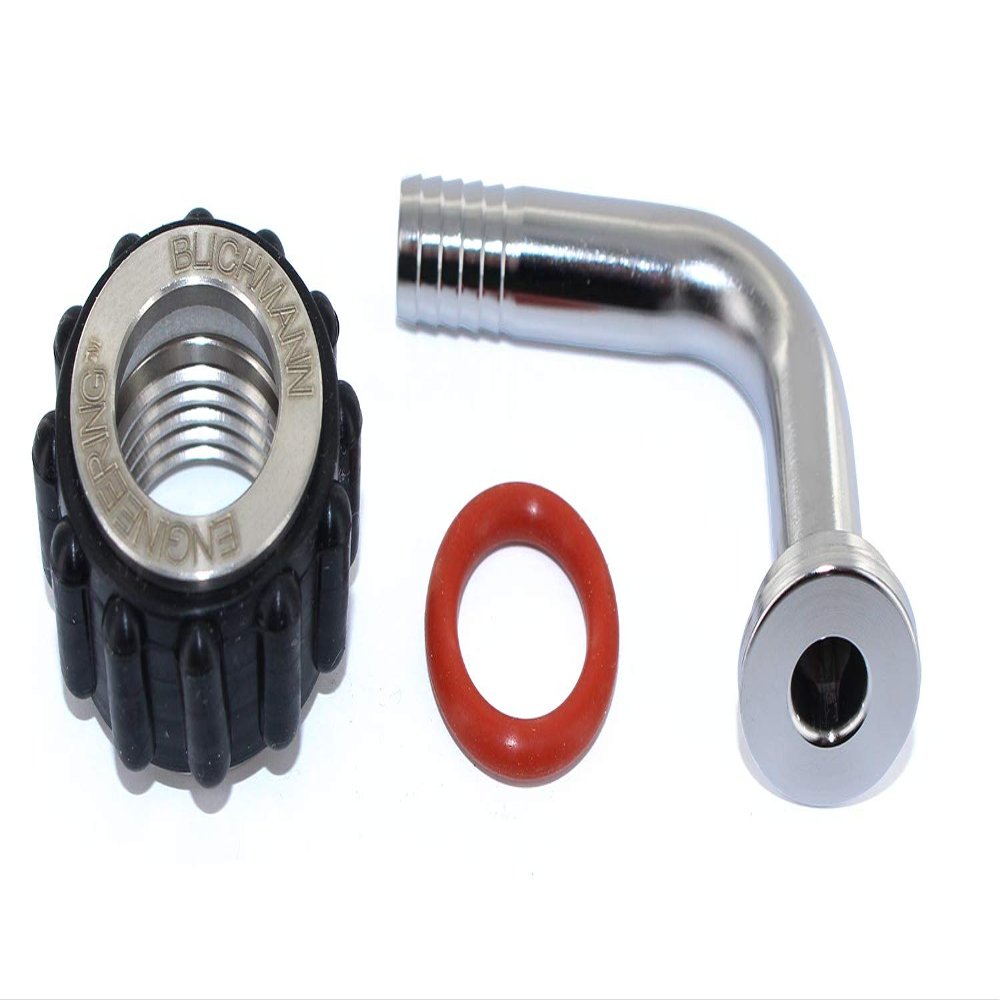 Blichmann QuickConnector 1/2" NPT X 3/8" 90 degree elbow
