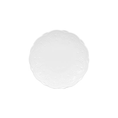 10 Strawberry Street Valentina 6" White Bread & Butter Plate, Set of 6