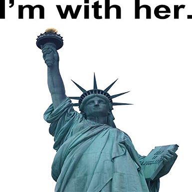MAGNET I'M With Her - Liberty Magnet Decal Fridge Metal Magnet Window Vinyl 5"