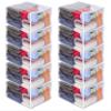 10-Pack Clear Vinyl Zippered Storage Bags 15 x 18 x 8 Inch view 1
