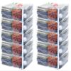 10-Pack Clear Vinyl Zippered Storage Bags 23 x 23 x 10 Inch view 1