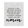 Stupell Industries Bless Us O Lord Before Meal Prayer Subtle Birch Typography Canvas Wall Art, 16 x 20, Design by Artist Lettered and Lined view 1