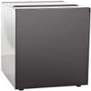 Witt Industries Steel 28-Gallon Geo Cube Recycling Container, Round Opening, Legend "Cans", Slot Opening, Legend "Newspaper" and Square Opening, Legend "Waste" Square, Charcoal. view 2