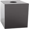 Witt Industries Steel 28-Gallon Geo Cube Recycling Container, Round Opening, Legend "Cans", Slot Opening, Legend "Newspaper" and Square Opening, Legend "Waste" Square, Charcoal. view 4
