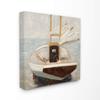 The Stupell Home Dcor Collection Muted Neutral Sailboat at Port on a Calm Sea Painting view 1