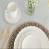 10 Strawberry Street Valentina White 7 oz Cup & 6" Saucer, Set of 6 view 2