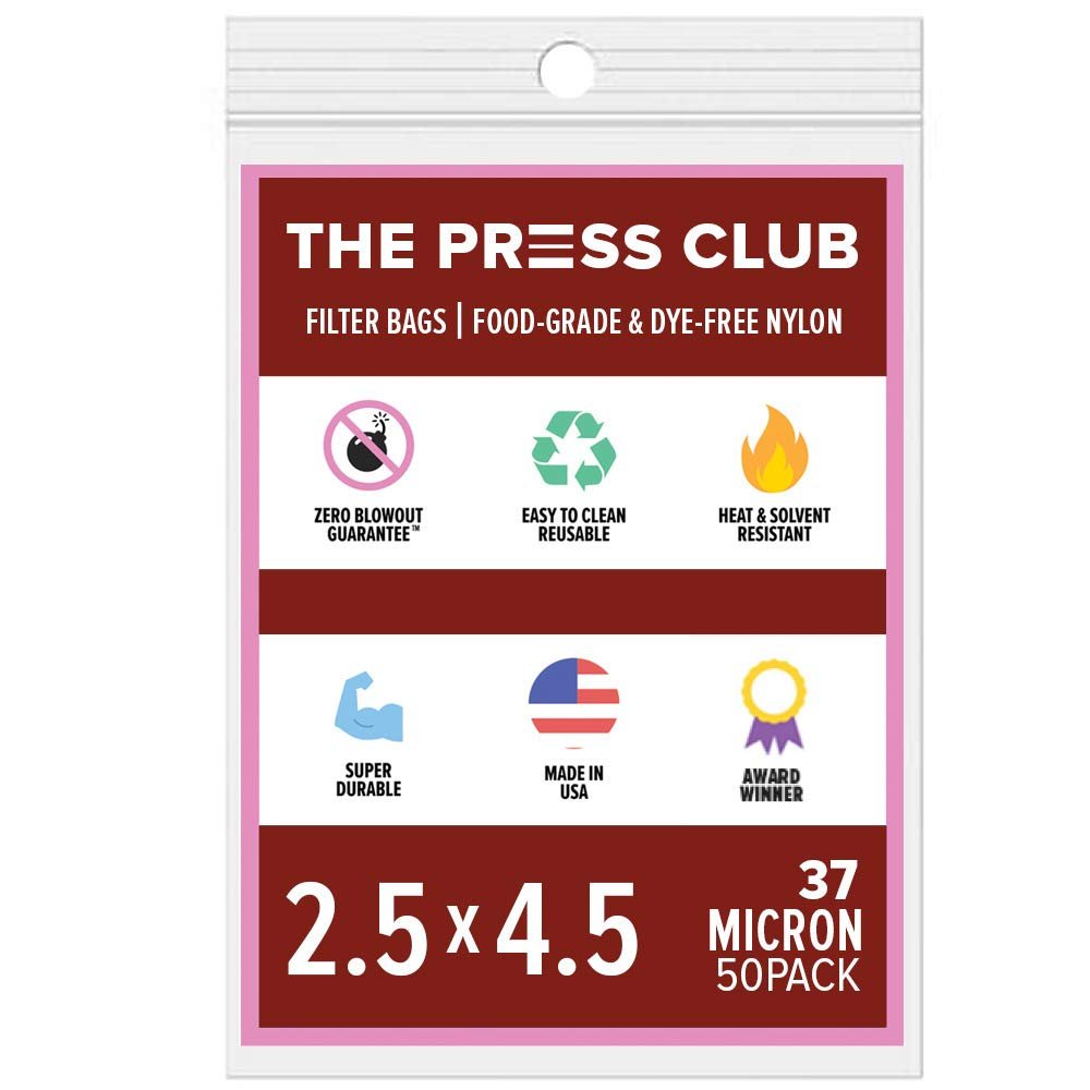 37 Micron | Premium Nylon Tea Filter Bags | 2.5" x 4.5" | 50 Pack