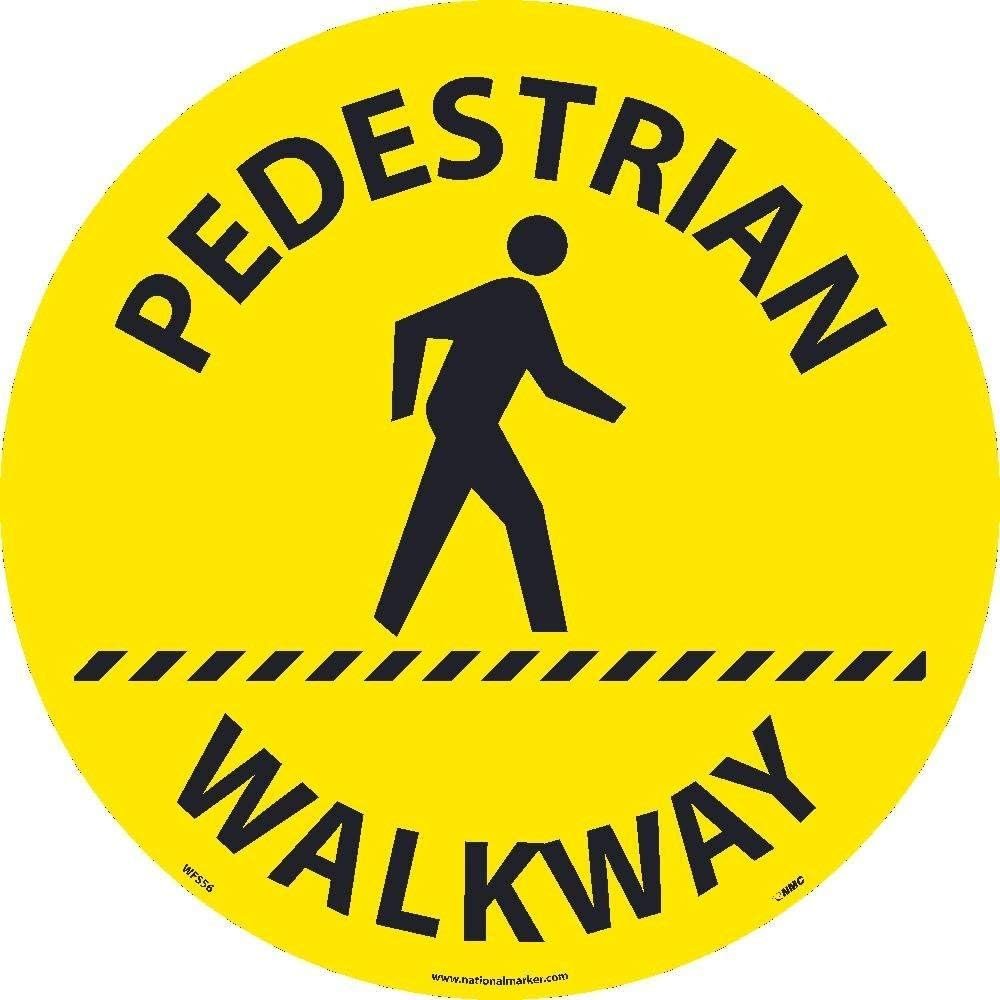 NMC WFS56 Pedestrian Walkway Walk On Sign