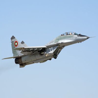 Posterazzi Bulgarian Air Force MiG-29UB Fulcrum taking off during Exercise Thracian Star 2015 Poster Print, (17 x 11)