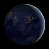 Posterazzi Full Earth at night showing city lights of Asia and Australia Poster Print, (28 x 28) view 1