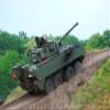 Posterazzi Leopoldsburg Belgium-An armored infantry vehicle DF 90 Piranha IIIC with the LCTS90 weapon system (Cockerill Mk8 90 mm gun) in use with the Belgian Army. Poster Print, (17 x 11) view 1