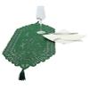 rockcloud Green Lace Table Cloth Runner for Christmas Party Table Decor view 4